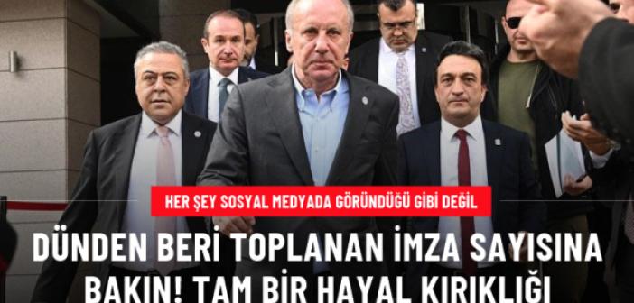 Adaylar için toplanan imza sayısı büyük hayal kırıklığı yarattı