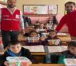 Hatay’da okulun ilk gününde çocuklara oyuncak