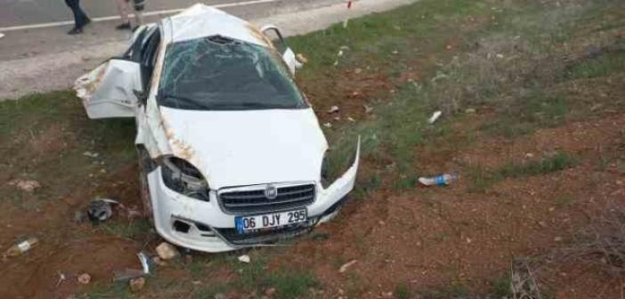Otomobil şarampole devrildi: 6 yaralı