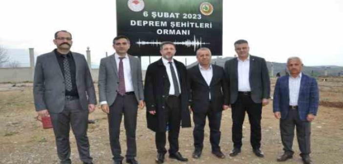 Şırnak Üniversitesinde “6 Şubat 2023 Deprem Şehitleri Ormanı” kuruldu