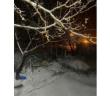 Baskil ilçesinde kar yağışı etkili oldu