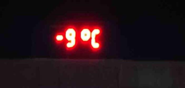 Ankara’da mart ayının son gecesinde termometreler eksi 9’u gördü