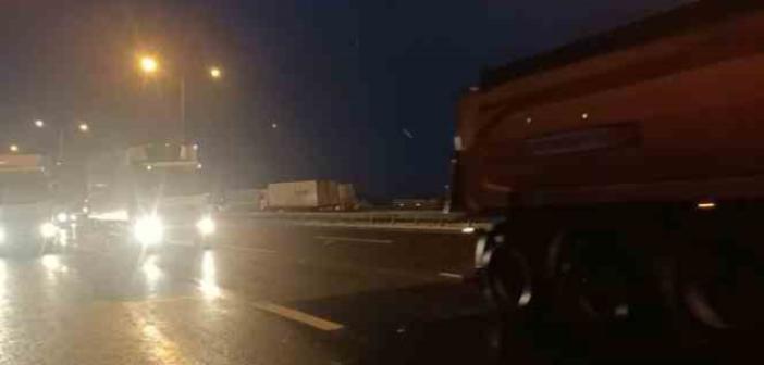 TEM’in Bolu geçişi 7 saatlik çalışma sonucunda trafiğe açıldı