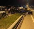 Sinop’ta kontrolden çıkan otomobil refüje çıktı: 3 yaralı