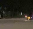Drift atıp polisten kaçan sürücü amatör kameralara yansıdı