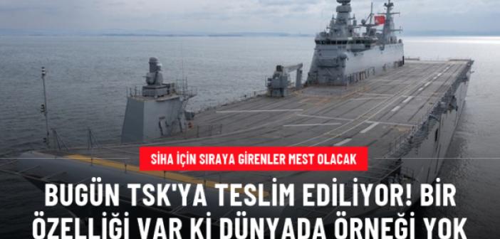 Türkiye için tarihi gün! Dünyanın ilk 'SİHA gemisi' TCG Anadolu, TSK'ya teslim ediliyor