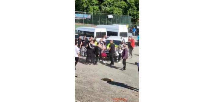 Amatör maçta kavga çıktı, polis tarafları havaya ateş ederek ayırdı