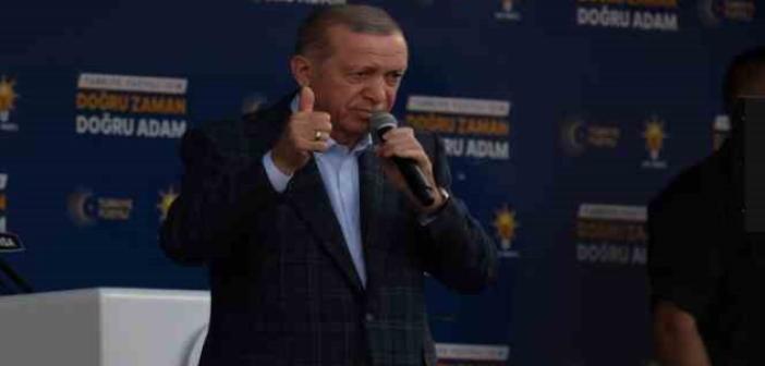 Cumhurbaşkanı Erdoğan: 'Önümüzü kimse kesemez, yeter ki bu namertlere bu ülke bırakılmasın'
