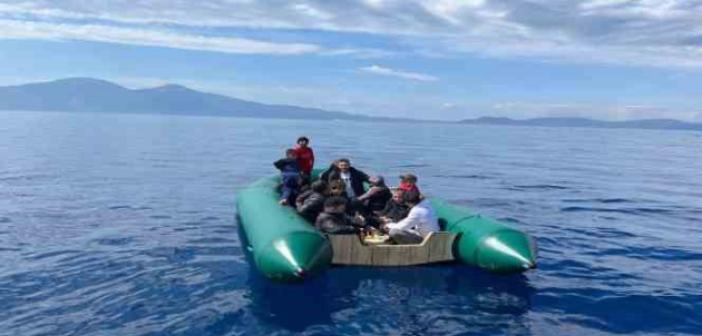 Aydın açıklarında 13 düzensiz göçmen kurtarıldı