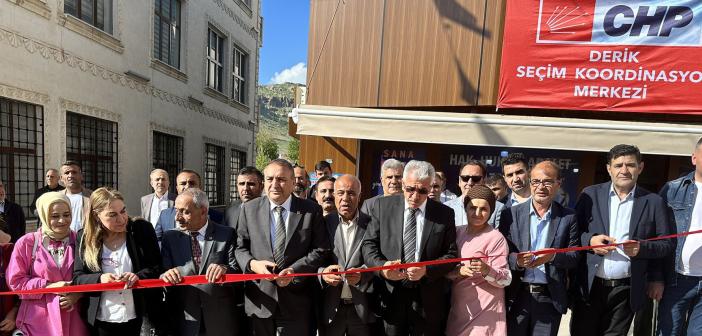 Derik’te CHP Seçim Koordinasyon Merkezi açıldı