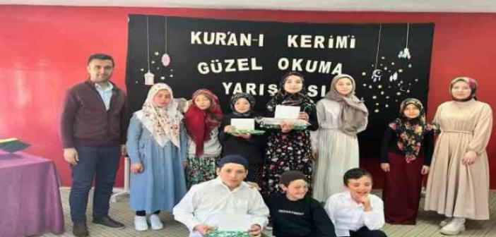 Hisarcık Karbasan Ortaokulunda Kur’an-ı Kerim’i güzel okuma yarışması