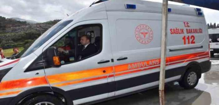 Aydın İl Sağlık Müdürü Şenkul ambulansın direksiyonuna geçti