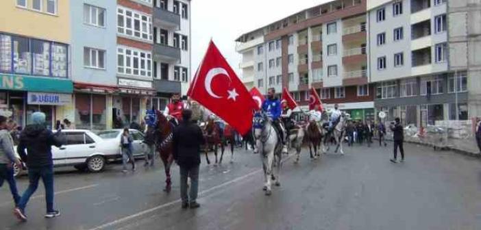 Kars’ta Özhaseki’yi atlı ciritçiler karşıladı