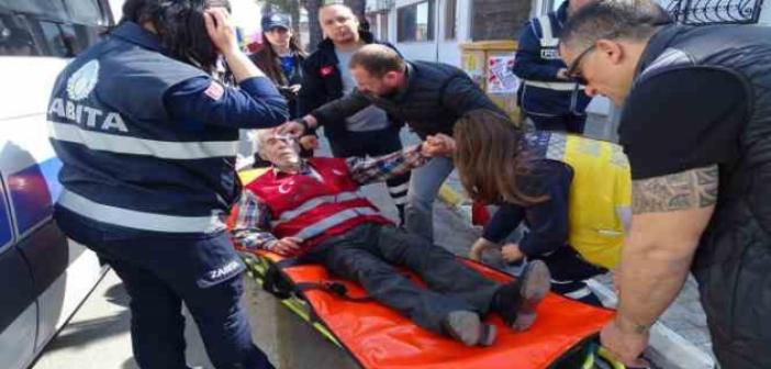 1 Mayıs etkinliklerini takip ederken düşen gazeteci yaralandı