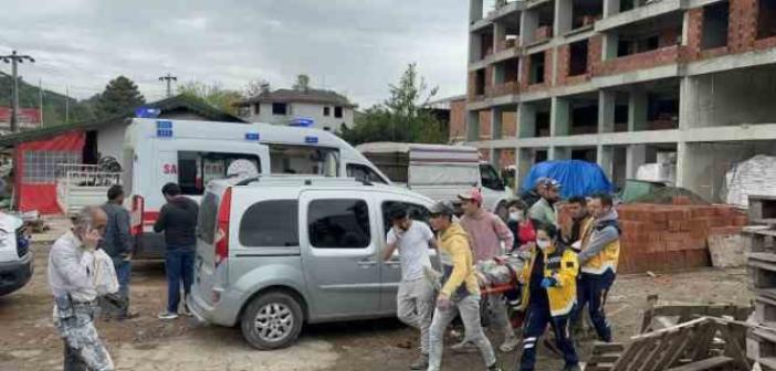 Ordu’da inşaat iskelesi çöktü: 4 işçi yaralandı