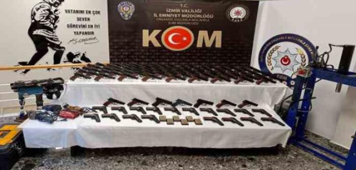 İzmir’deki yasa dışı silah ticareti operasyonunda 4 tutuklama
