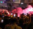 Diyarbakırlılar Galatasaray’ın şampiyonluğunu meşalelerle kutladı