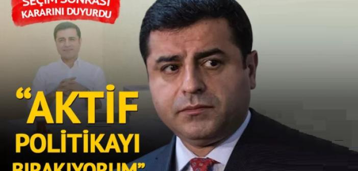 Seçim sonuçları sonrası kararını duyurdu: 'Aktif politikayı bırakıyorum'