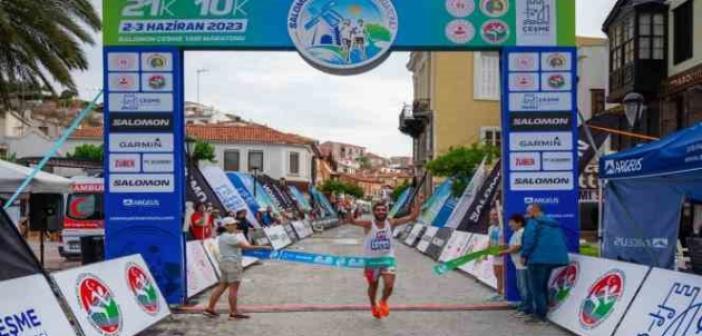 Çeşme’de ilk kez düzenlenen Salomon Çeşme Yarı Maratonu’nda kazananlar belli oldu