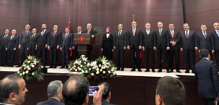 Cumhurbaşkanı Erdoğan yeni Kabine'yi açıkladı
