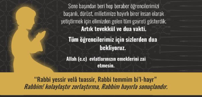 KÜRTÇE LGS Sınavında okunacak dua! Sınavda ezberlenecek Arapça dua ve anlamı!
