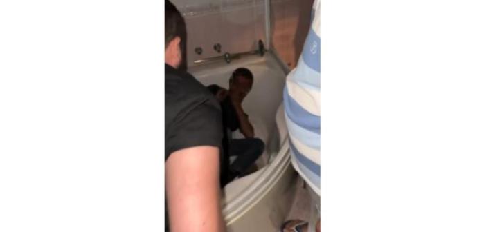 Hasarlı binadan hırsızlık yapan zanlı jakuzide yakalanıp darp edildi
