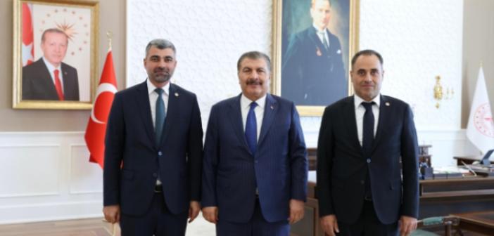 Mardin Milletvekillerinden Sağlık Bakanı Koca'ya ziyaret