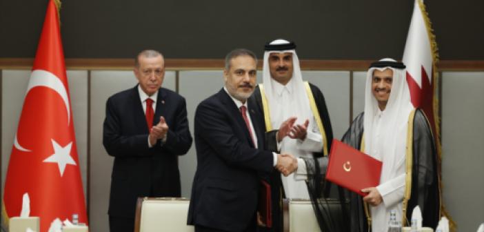 Cumhurbaşkanı Erdoğan ve Katar Emiri Al Thani görüşmesi tamamlandı, ortak bildiri imzalandı