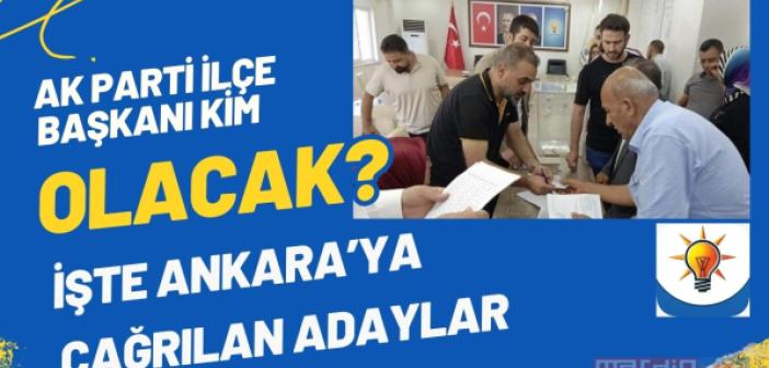 AK Parti Artuklu İlçe Başkanı belli oluyor: Ankara’ya 3 isim çağrıldı