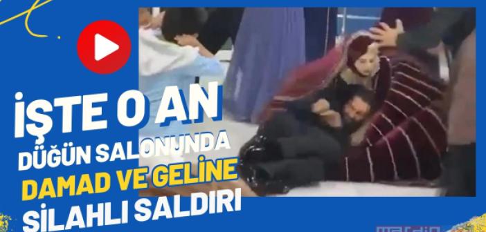 Düğün salonunda damadın vurulma anı