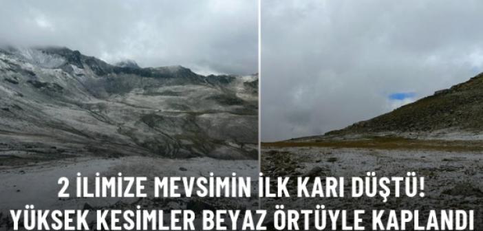 Bazı illere Yılın ilk karı yağdı Mardin ise 40 dereceden vazgeçmiyor