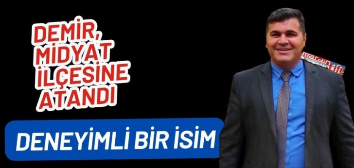 Demir, Midyat'a Milli Eğitim Müdürü Oldu