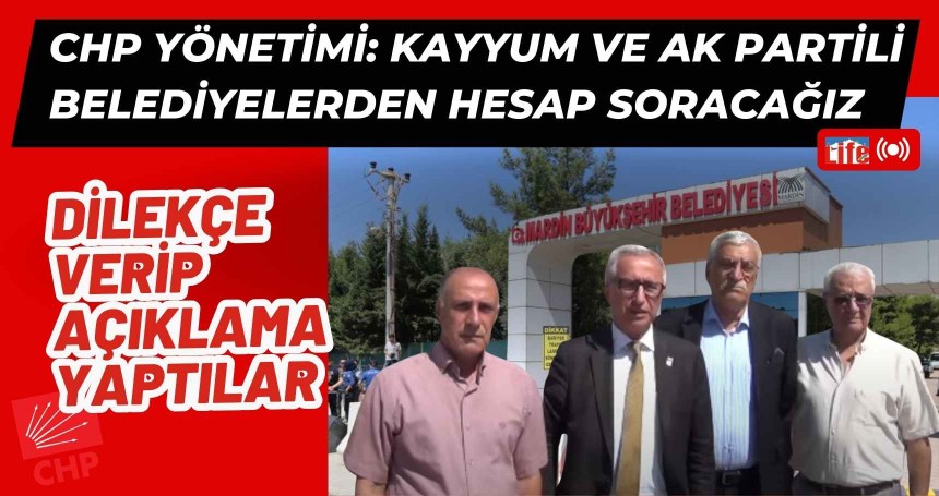 CHP, Kayyumdan hesap sormak için dilekçe vererek açıklama yaptı