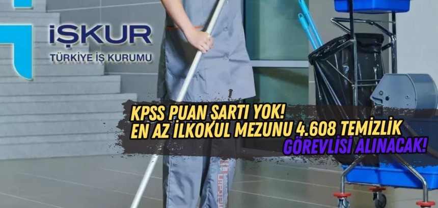 KPSS puan şartı yok! İŞKUR üzerinden binlerce işçi alınacak!