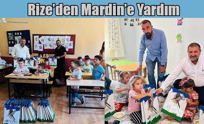 Rize'den Derik'e uzanan yardım eli