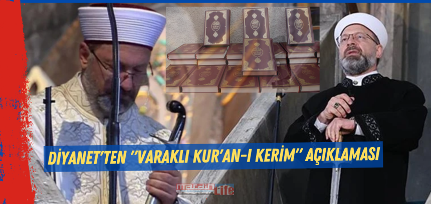 Diyanet'ten "varaklı Kur'an-ı Kerim" açıklaması