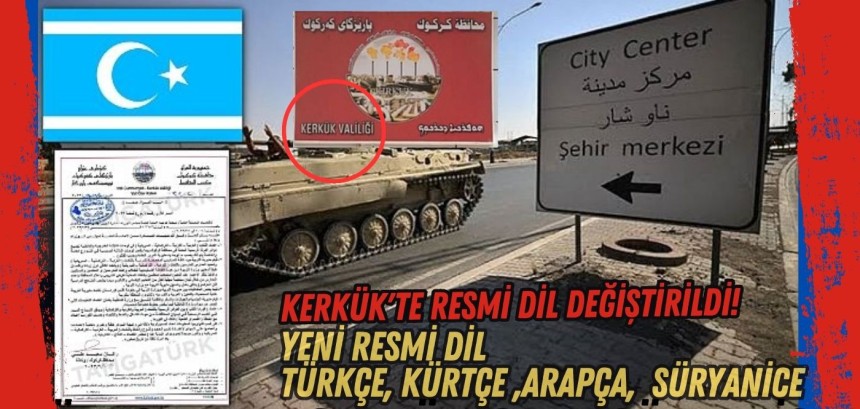 Kerkük'te resmi dil değiştirildi! Yeni resmi dil Türkçe, Kürtçe...