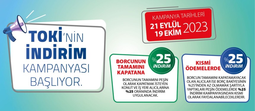 TOKİ’nin indirim kampanyası başladı