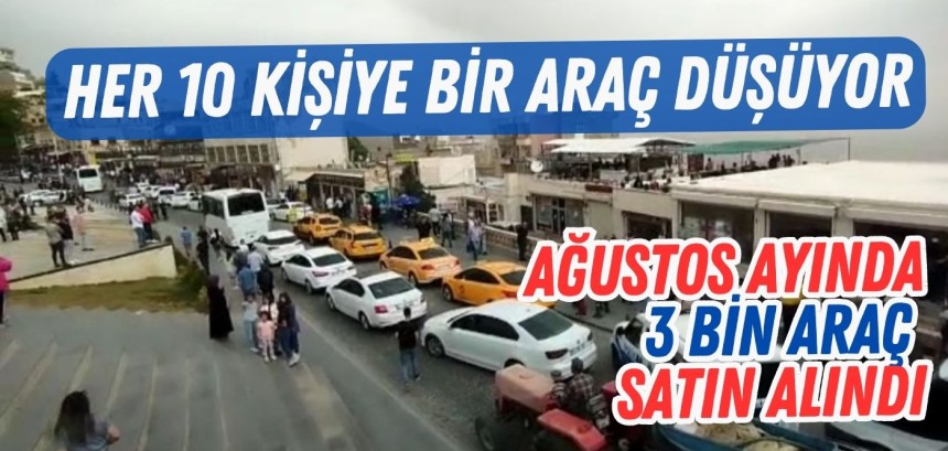 880 bin nüfuslu Mardin'de araç sayısı 88 bini geçti!