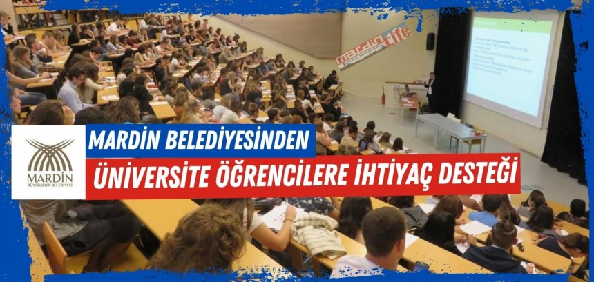 Mardin Belediyesinden  üniversite öğrencilere ihtiyaç desteği