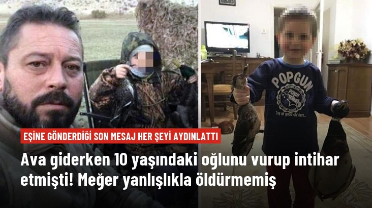 10 yaşındaki oğlunu vurup intihar etmişti! Eşine bakın ne mesaj atmış