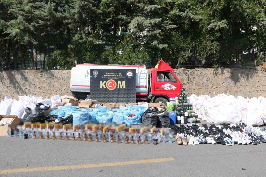Diyarbakır’da 13 milyon lira değerinde kaçak ürün ele geçirildi