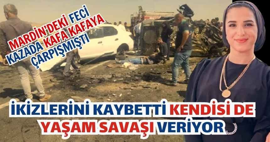 Kazada karnındaki ikizlerini kaybeden genç kadın, yaşam savaşı veriyor