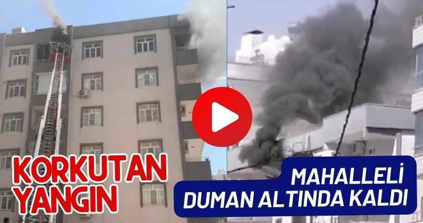 KORKUTAN YANGIN! Mahalleyi dumanlar Sardı