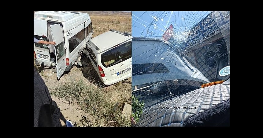 Öğretmenleri taşıyan servis ile kamyonet çarpıştı: Yaralılar var