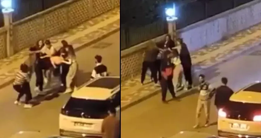 Yer: Bursa! Kadınlar birbirine girdi, erkekler ise izledi