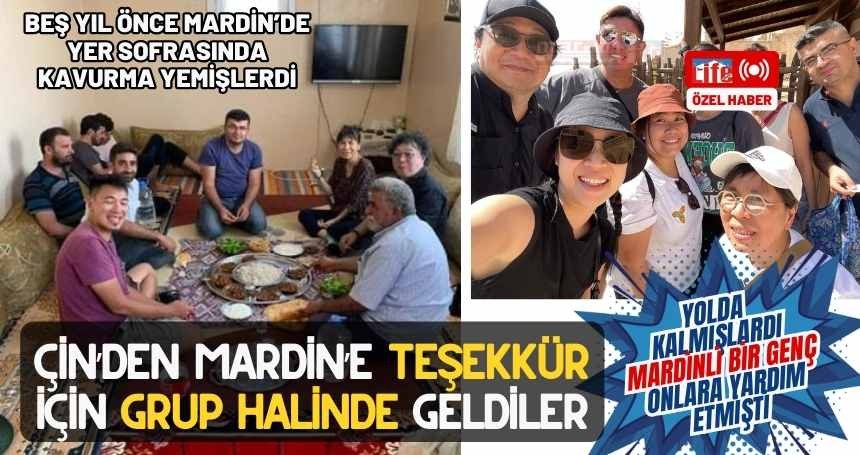 Çin’den Mardinli Ece Ailesine grup halinde teşekkür