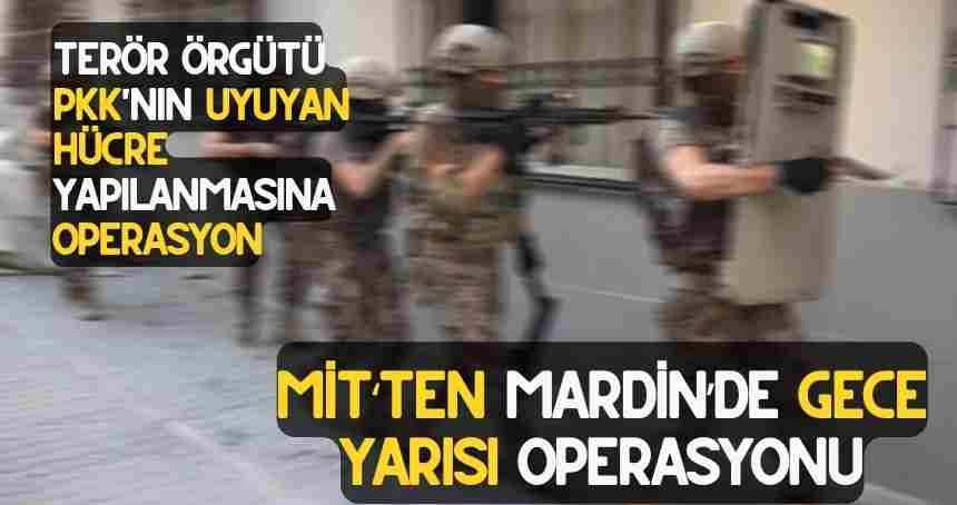 MİT'ten Mardin'de PKK'nın hücre yapılanmasına operasyon