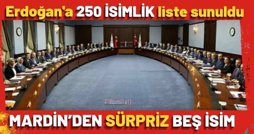 AK Parti'de kongre hazırlığı: Erdoğan'a 250 isimlik liste sunuldu