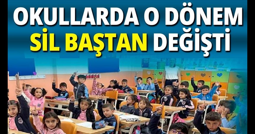 Eğitim sistemi sil baştan... Sınavlarda yeni dönem! Sistem değişti!